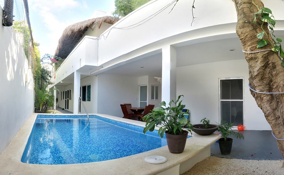 Airbnb in Playa del Carmen with a pool