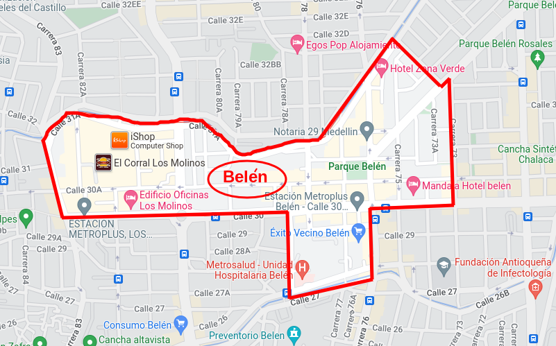 Best Medellin Neighborhoods - Belen