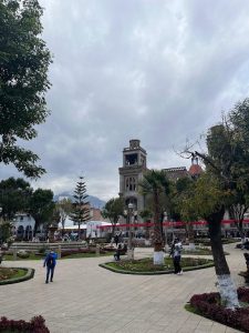 The Plaza De Armas or the center of Huaraz 