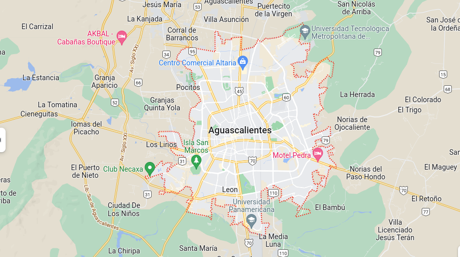 states in Mexico - aquascalientes