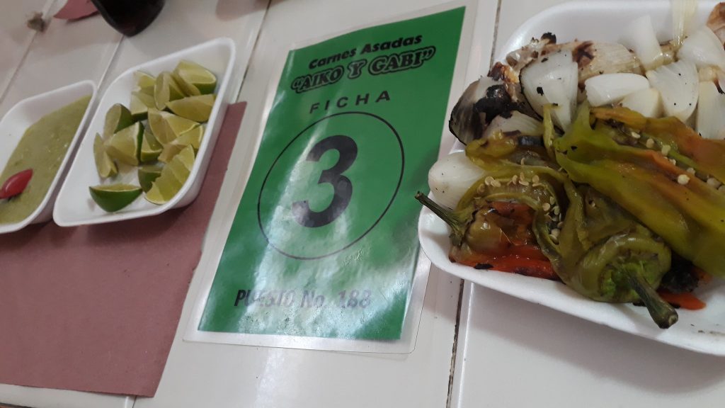 Street Food Tours In Oaxaca chilis and onion