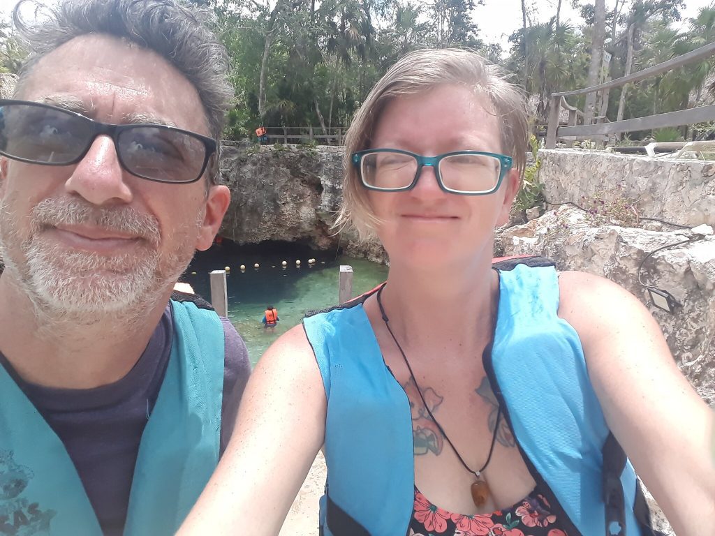 Cenote & ATV Tours in Cancun - natasha and dad